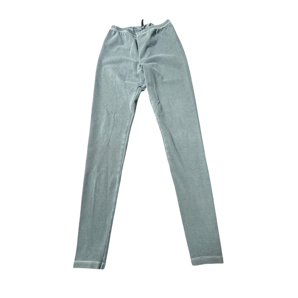 SKIMS Cotton Jersey Leggings Sage Green Size S High Waisted Stretch Loungewear
